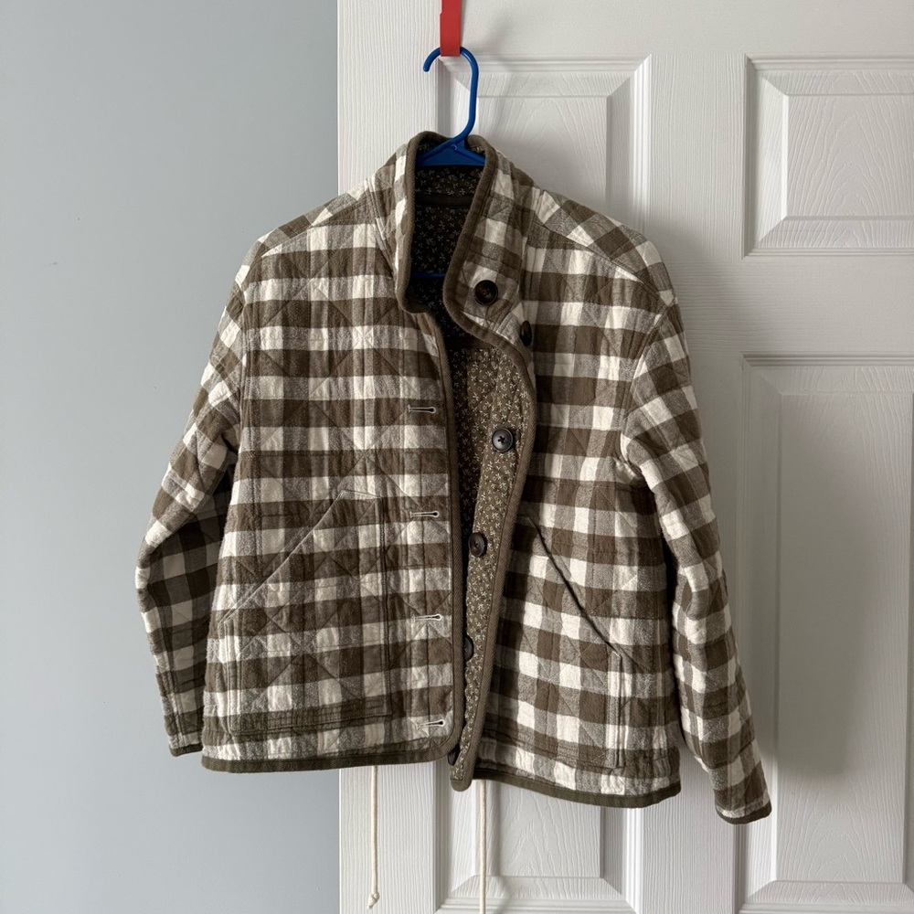 Madewell | reversible quilted jacket in campden daisies